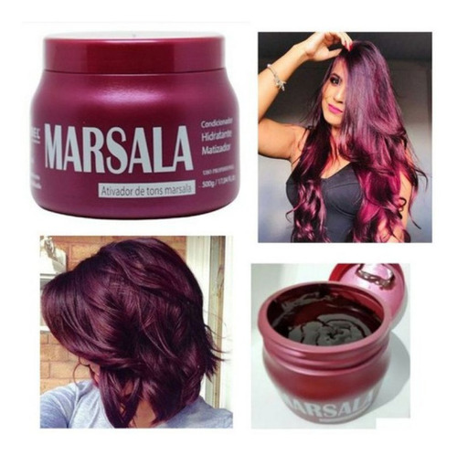 Máscara Para Cabelo Vinho Marsala 250g Hidratylife Mairibel