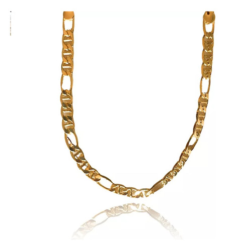 Pulseira Corrente Com Elo Sequenciado Folheado Em Ouro 18k