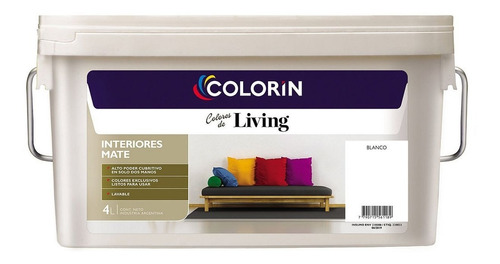 Látex Interior Colores De Living  Jazmín 4 Lts. Colorín