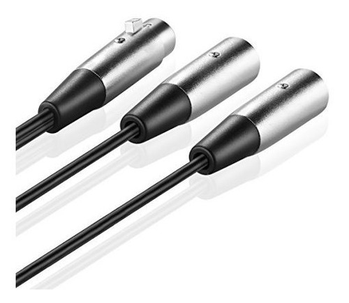 Tnp Xlr Divisor Cable Adaptador Parche 1 dama 2 Dual 18