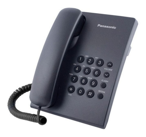 Teléfono Sobremesa Negro Panasonic