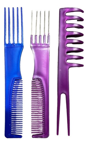 Set De Peines Peluquería Profesional 10/unidades Set