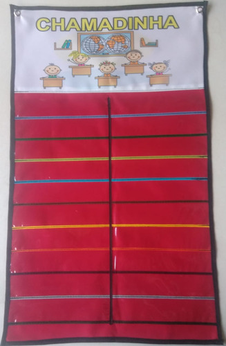 Painel Chamadinha Com 36 Nomes Vermelho