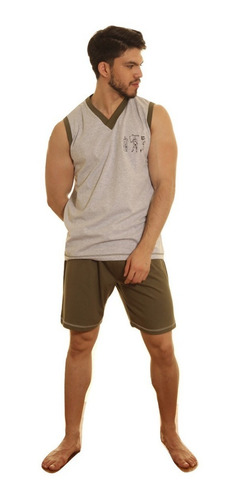 Imagen 3 de 8 de Pijama Musculosa Pantalón Corto