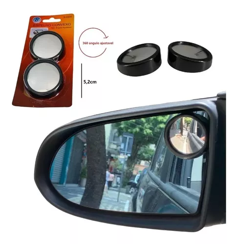 Espelho de ponto cego do carro 360 graus ajustável grande angular lateral  espelhos retrovisores para estacionamento