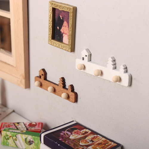 Ganchos Para Abrigos De Casa De Muñecas 1:12, Mini Gancho