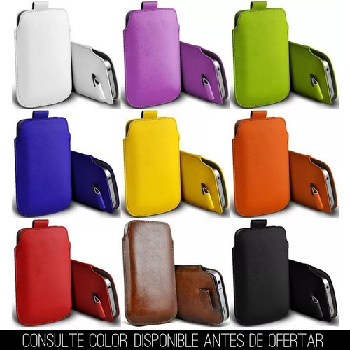 Estuche Cuerina Celulare Funda Sobre iPhone 8 7 6 14.5x8 ®