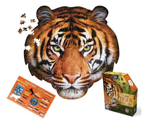 Madd Puzzles - Soy Tigre - 550 Piezas - Rompecabezas De Form