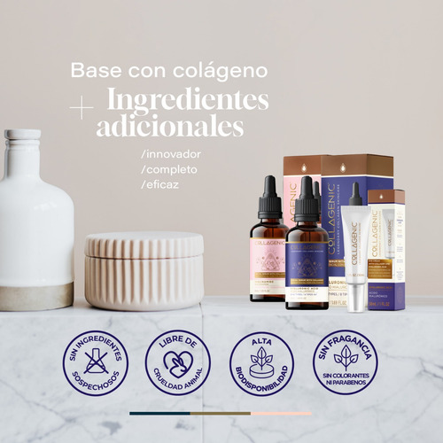 Imagen 5 de 7 de Serum Acido Hialuronico + Serum Niacinamida + Contorno Ojos