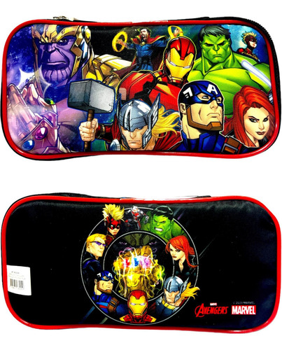 Cartuchera Avengers Spiderman Canopla Contenedor + Calidad Color Advengers