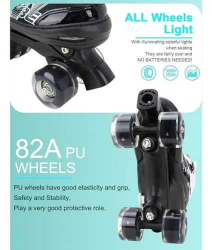 Patines Ajustables Sowume Para Niñas Y Mujeres, 8 Ruedas Bri