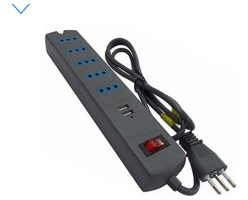 Alargador Electrico Con Switch + 2 Puertos Usb