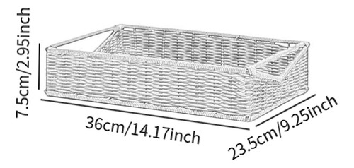 Cesta De Pan Tejida, Cesta De Picnic, Cesta De Marrón M