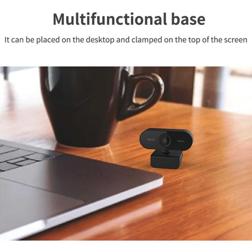 Webcam Full Hd 1080p Mini 360 Plug And Play Usb C/ Microfone