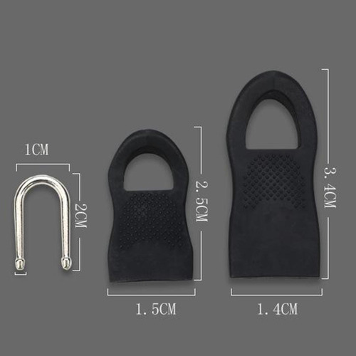 3 X 10 Uds., Fijador De Cremallera Desmontable, Etiquetas