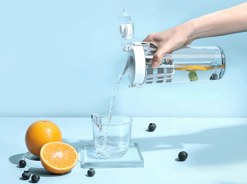 Botella Xiaomi Tritan Water 600ml Bpa Free Te Gym Suplemento Gris Oscuro