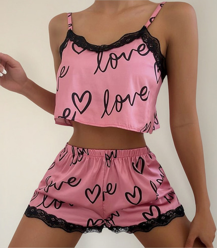 Precioso Pijama Estampado Para Mujer De Ropa De Hogar De Pri