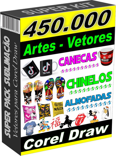 Super Pack 450.000 Artes Sublimação Vetor Corel