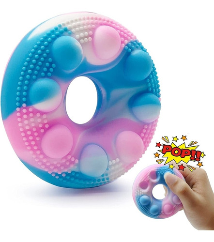 Pop It Donut Dona Fidget Toy Comida Stress Squishy Burbujas