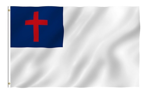 Bandera Cristiana Polyester 90 X 150 Cms.