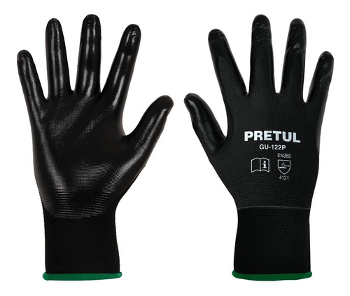 Guantes Nylon Recubierto Nitrilo M Pretul 20027