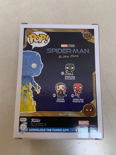 Electro Funko Pop Spiderman No Way Home Marvel Corps Glow (Usado)