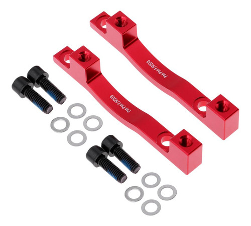 2 Unids / Set Pinza Adaptador Poste Montaje Pm 203mm Rojo