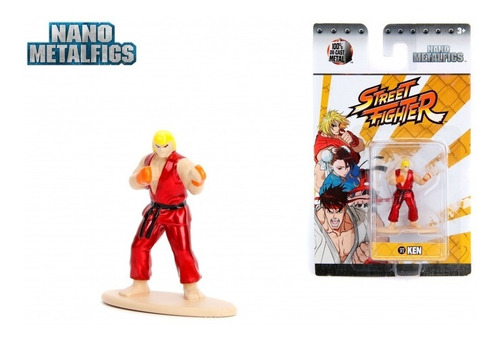Figuras Street Fighter Ryu - Ken Metalicas - Nano Metal Fig