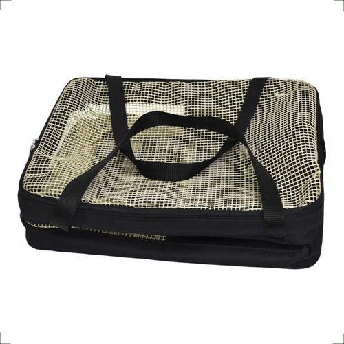 Bolsa Transporte Aereo Pet Azul Linhas Aéreas - Preto