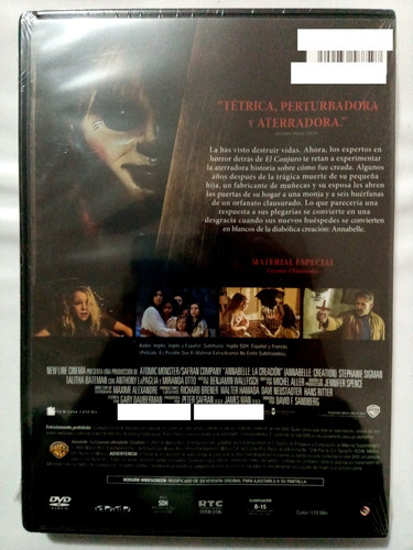 Annabelle 2 La Creación Pelicula Dvd Nuevo (Usado)