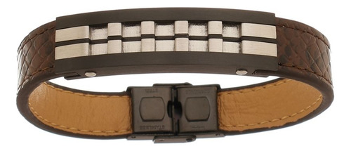 Bracelete De Aço Inox Black Com 13mm De Largura