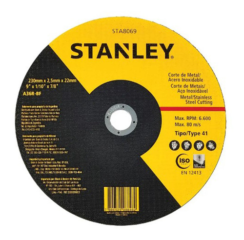 Disco Acero Inoxidable 9 Stanley Mimbral