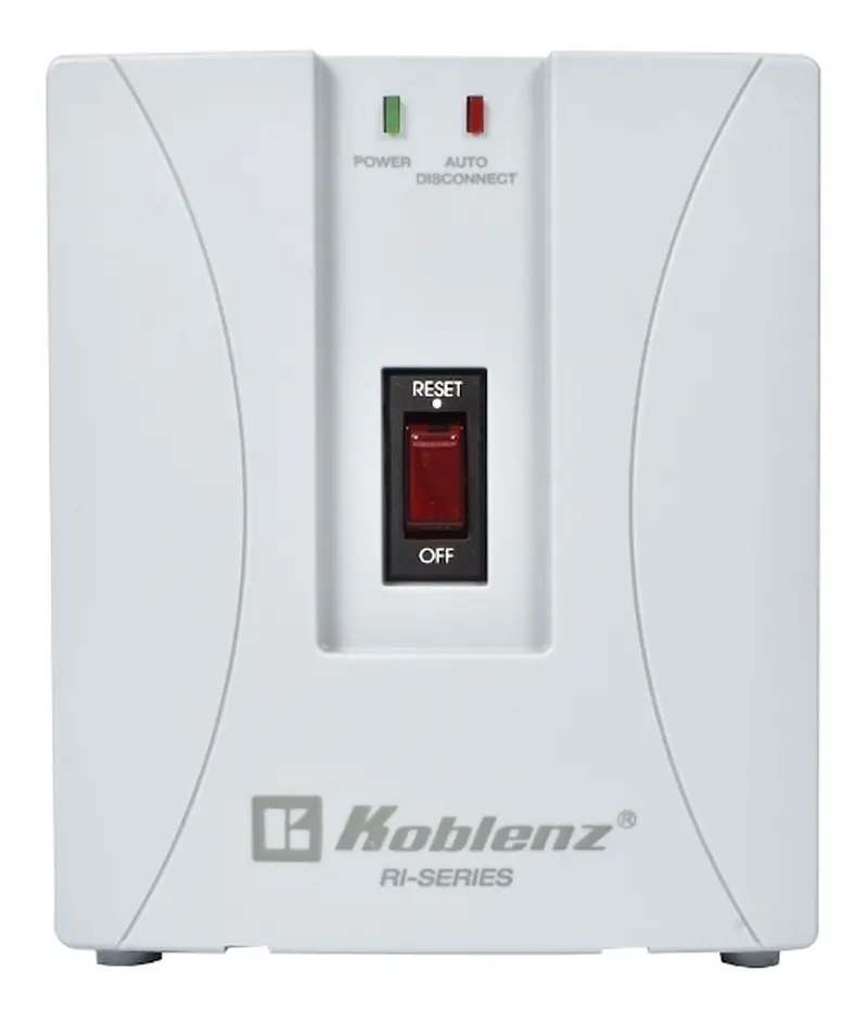 Regulador De Voltaje Koblenz Ri-2002 2000va Para Línea Blanca, Refrigeradores, Microondas, Lavadoras 120v Color Blanco