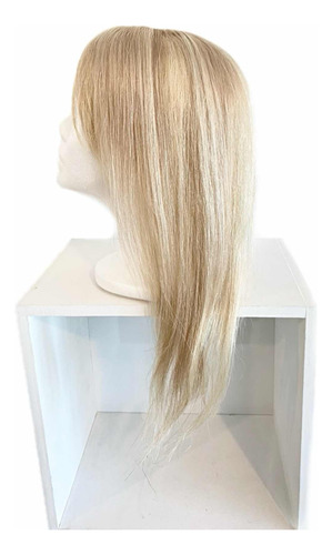 Topper, Tupé, Aplique Mujer Rubio Cabello Natural 55cm