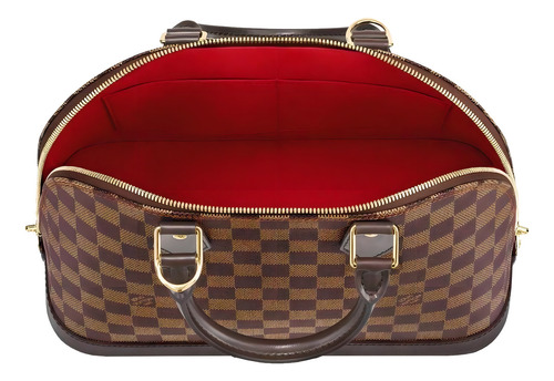 Cartera bowling Louis Vuitton Alma PM color marrón/marrón claro