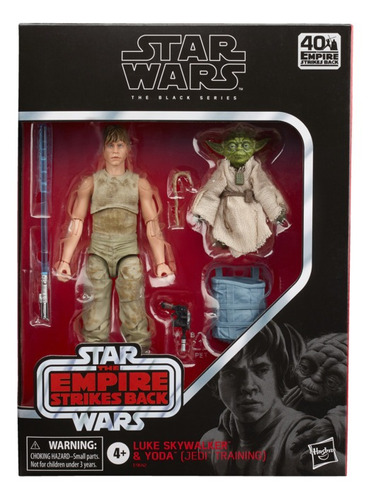 Muñeco Star Wars Black Series-luke Skywalker Y Yoda