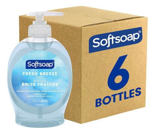 Jabón Líquido Para Manos Softsoap, Brisa Fresca, 7,5 Onzas