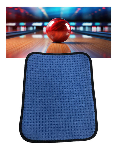 2 Toalla De Microfibra Para Bola De Bolos, Azul 20cmx25cm