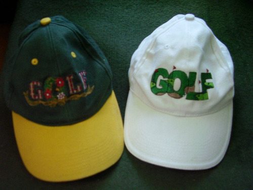  (2gorras)) Logotipos Bordados Golf Talla Ûnica