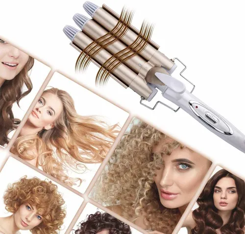 Ondulador Rizador De Pelo Profesional Triple