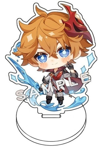 Figura Tartaglia Childe Chibi Acrílico | Genshin Impact