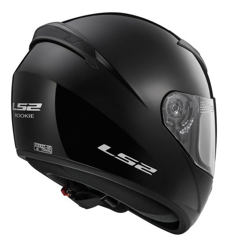 Imagen 3 de 3 de Casco para moto integral LS2 Rookie FF352 gloss black solid talle S