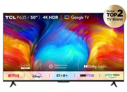 TV 50 Pulgadas TCL 4K GOOGLE TV con Bluetooth y Comando de Voz $26,000