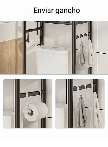 Mueble Organizador Baño Rack Estante Sanitario Toallero