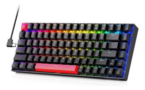 Teclado Mecánico Redragon Phantom K629 75% Switches Rojos