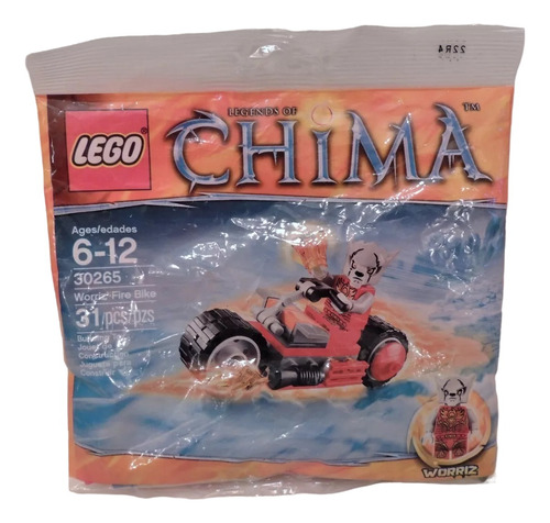 Lego Chima Set De Construccion Worriz Fire Bike 31 Piezas