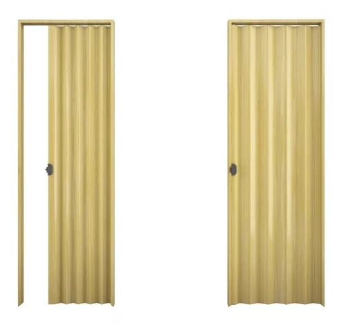 Puerta plegable PVC blanca 1.10x2.10m - La Casa del yeso