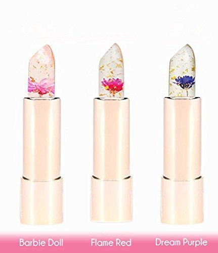 Kailijumei Flower Jalea Lapiz Labial Conjunto De 3 Colores 