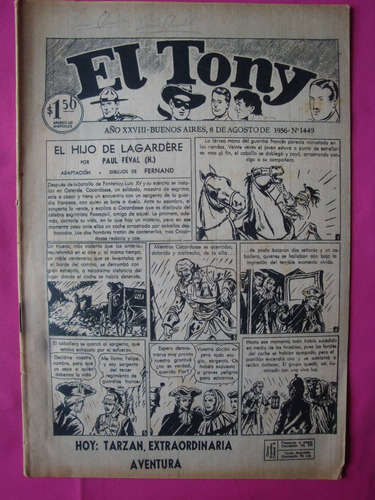 Revista El Tony N° 1449  Año 1956 - Ed. Columba