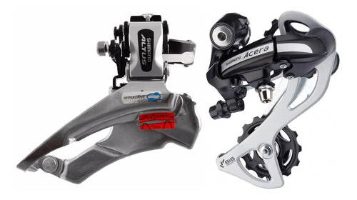 Kit Cambio Diant M313 Traseiro M360 Shimano 7 8v 21 24v Mega